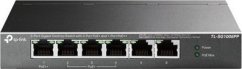TP-Link Prepínač z 6 portami Gigabit, w tym 3 porty PoE+ i 1 port PoE++, model TL-SG1006PP, niesprzętowy, na biurko