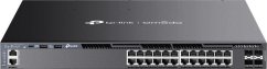 TP-Link Omada SG6428XHP łącza sieciowe Zarządzany L3 Gigabit Ethernet (10/100/1000) Obsługa PoE 1U Čierny