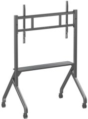 Techly Stojak mobilny TV 55-86" do 80kg regulowany półka AV