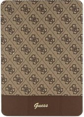 Guess Etui Guess GUFC10PS4SGW Apple iPad 10.2 2019/2020/2021 (7., 8. i 9. generacji) Hnedý/brown 4G Stripe Allover