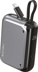 Nevox nevox Powerbank 10.000mAh 30W USB-C Kabel grau