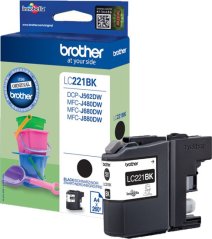 Brother Toner originálny LC-221BK, Black