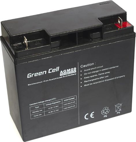 Green Cell Akumulator 18Ah/12V (AGM09)