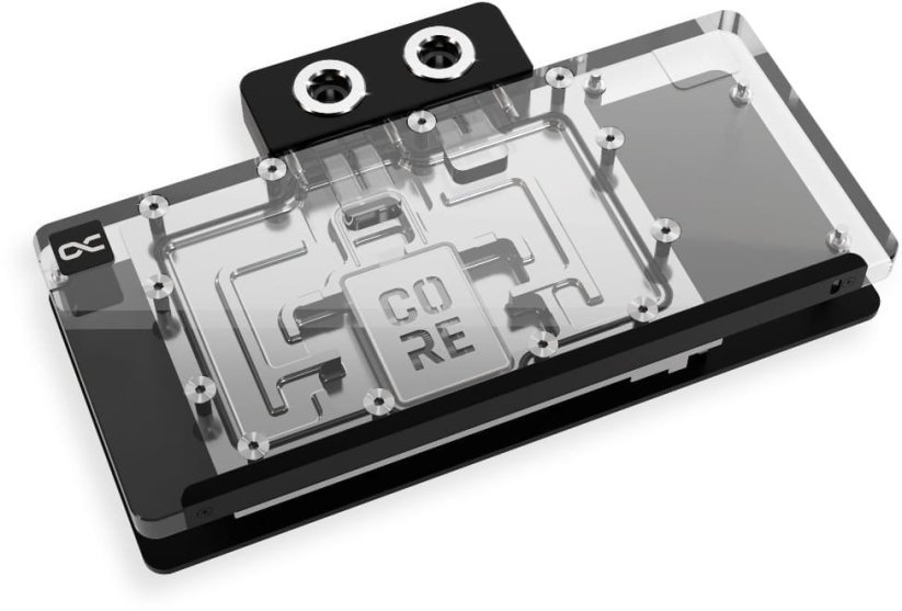Alphacool Alphacool Core RX 9070 XT Taichi Wasserblock, Backprokove - Acryl, schwarz