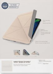 Moshi Moshi VersaCover - Etui origami iPad Pro 11 (2020/2018) z ładowaniem Apple Pencil (Savanna Beige) univerzálny
