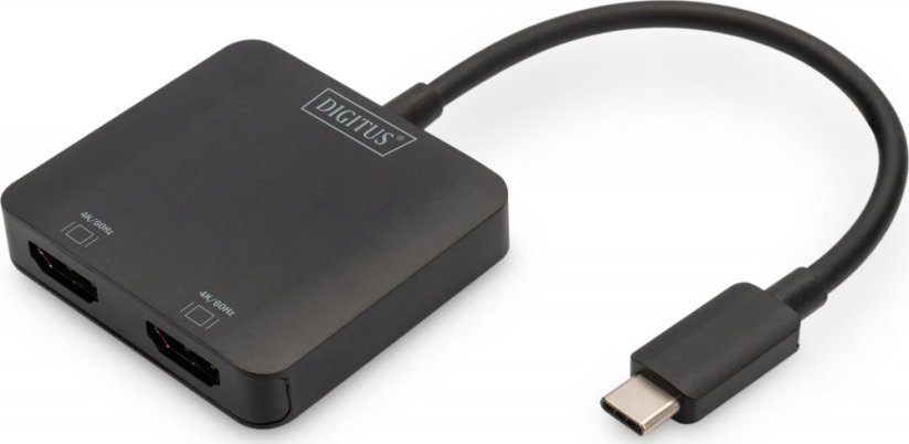 Digitus DIGITUS USB-Hub 2-Port  C  ->2xHDMI m.Kabel          schwarz