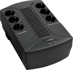 EuroCase 4 gniazd Čierny (EA200PLUS-850VA-EVO)