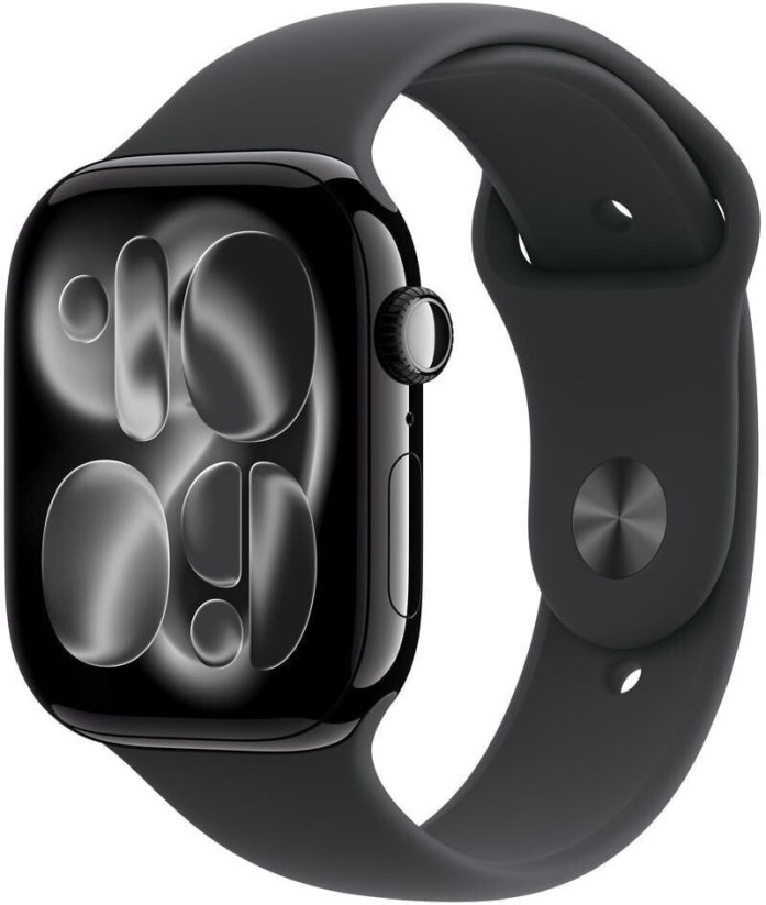 Apple Watch 11 GPS 46mm Jet Black Alu Sport Band S/M Black (MEUW4RK/A)