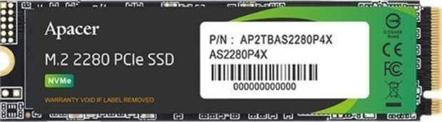 SSD  Disk Apacer AS2280P4X 1TB M.2 2280 PCI-E x4 Gen3 NVMe (AP1TBAS2280P4X-1)
