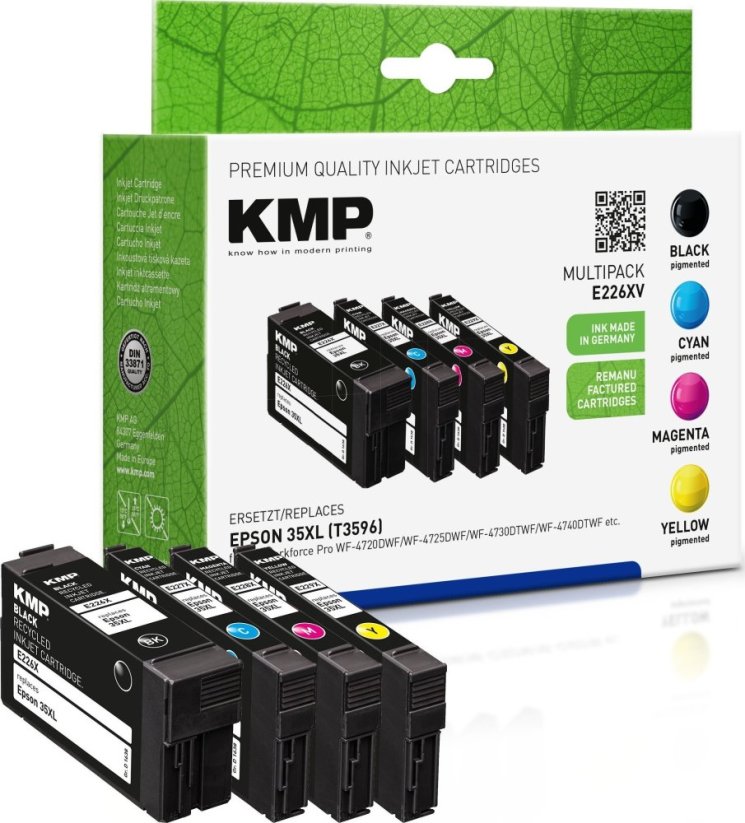 KMP KMP E226XV Multipack BK/C/M/Y compatible with Epson T 3596 XL