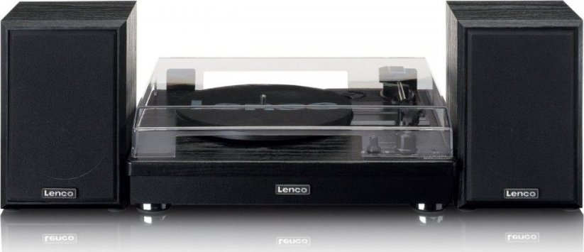 Lenco Lenco LS-101BK Gramofon z Reproduktorami z funkcją Bluetooth