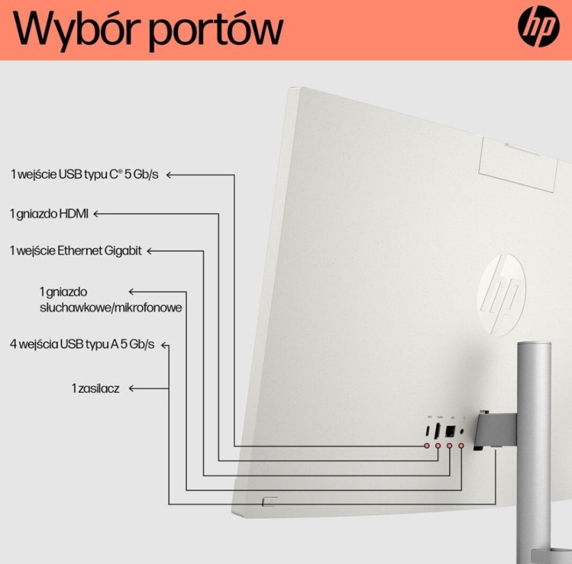 HP AiO 24-cr0334nw Ryzen 7 7730U 23.8" 16GB 512GB SSD Biely (9L732EA)