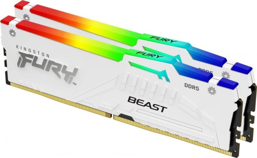 Kingston Fury Beast RGB, DDR5, 32 GB, 6400MHz, CL32 (KF564C32BWAK2-32)