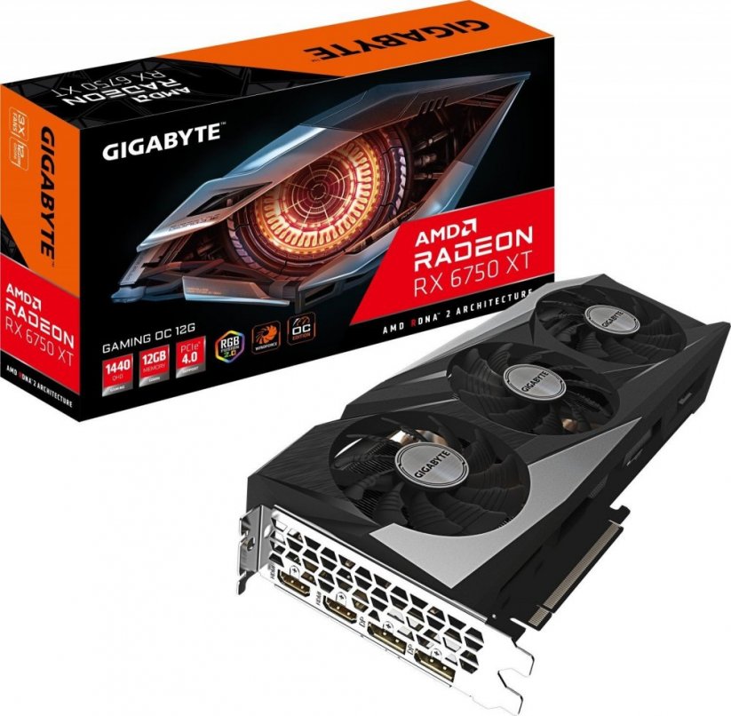 Gigabyte Radeon RX 6750 XT Gaming OC 12GB GDDR6 (GV-R675XTGAMING OC-12GD)