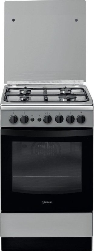 Indesit INDESIT Cooker IS5G1PMX/E Hob type Gas, Oven type Electric, Inox, Width 50 cm, Grilling, 59 L, Depth 60 cm