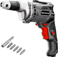Graphite Aku Vrtací šroubovák sieciowa 520W, obroty 0-4200 min?1, walizka