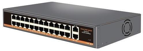Hismart PoE 24x100Mbps PoE+ 2x Gigabit uplink, 400W (TV993710)