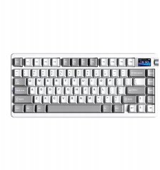 Aula NOVA75 (Biela/sivá) - Star Vector Switches (AULA-NOVA75-WG-SV)