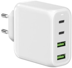 Allnet Z ALLNET Ersatznetzteil QC USB-C PD GaN Netzteil Power Supply68Watt 2x USB Typ-A QC 2x USB Typ-C**EU PLUG**