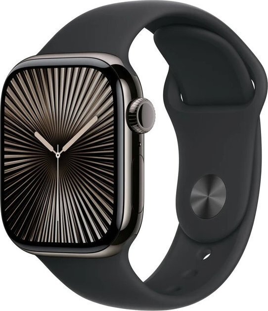 Apple Watch 10 GPS + Cellular 42mm Srokove Titanium M/L Čierny  (MWXH3QC/A)