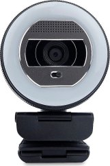 Terra TERRA Webcam Halo mit LED-Lichtkranz (C1868pro) und Privatschieber Full-HD, Auto Focus, Stereo Mic, Privacy Slider