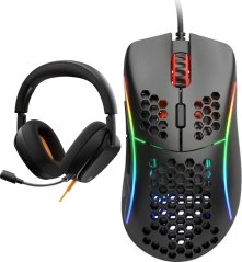Glorious GHS Eternal Black + Mysz Glorious Model D Mat (GD-BLACK)
