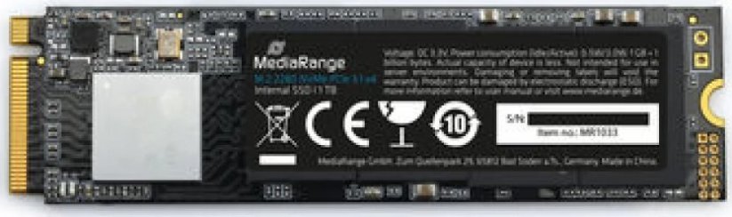 MediaRange 1TB M.2 2280 PCI-E x4 Gen3.1 NVMe (MR1033)