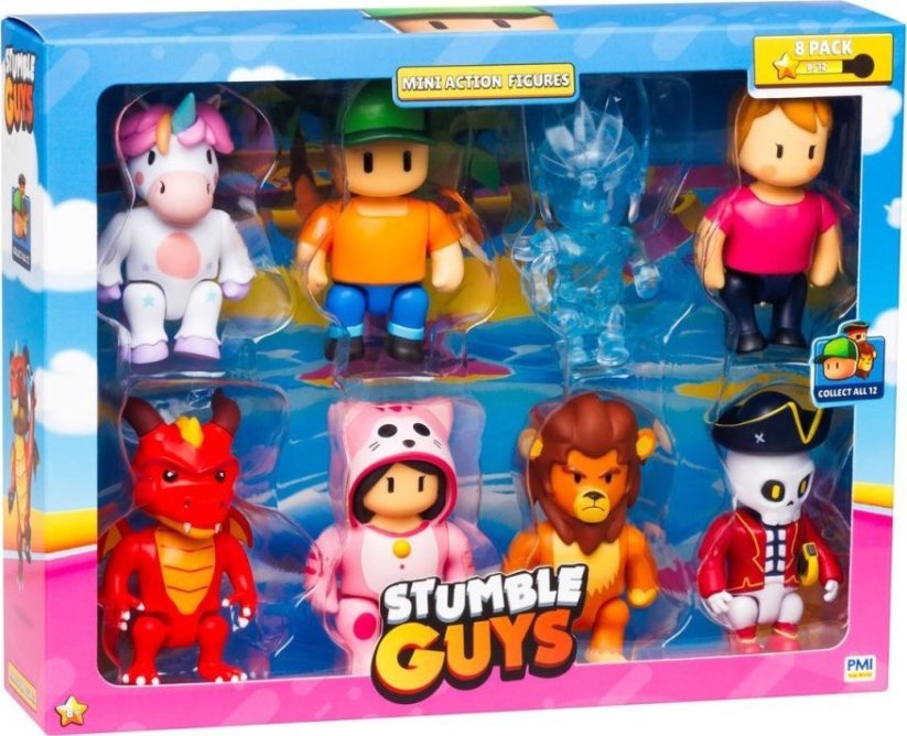 STUMBLE GUYS STUMBLE GUYS - MINI FIGURKI- DELUXE 8 FIGUREK VER.B