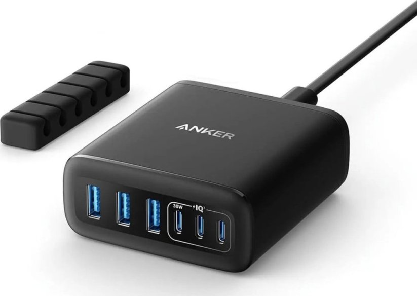 Anker ANKER 6-in-1 Ladestation 112W 3x USB-A 3x USB-C schwarz