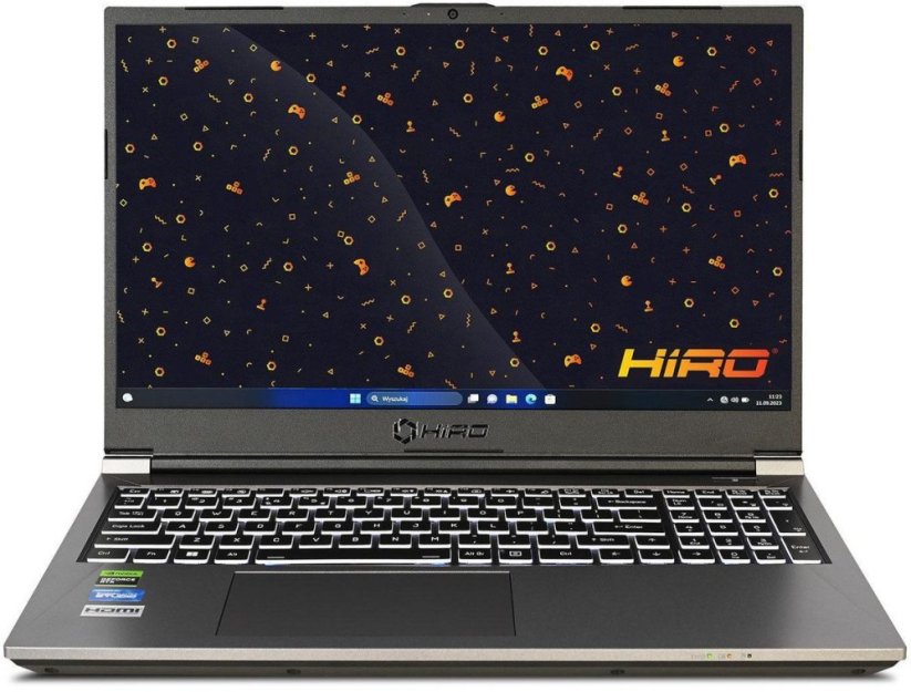 Hiro Notebook gamingowy HIRO KX560 15,6'', 144Hz, i7 13620H, RTX 4060 8GB, 32GB RAM, 1TB SSD M.2, W11H one size