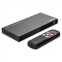 Roline Prepínač HDMI ROLINE, 4x1, 8K60Hz, s obládaním zdalnego sterowania