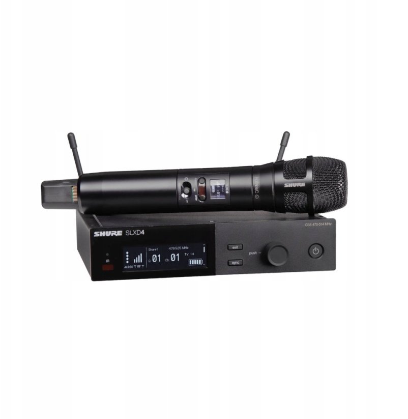 Shure SLXD24E/N8CB-G59 - Cyfrowy system bezprzewodowy z nadajnikiem/mikrofonem ""do ręki"" z kapsułą N8/C...