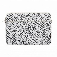 iLike Taška pre notebook 15-16 Inches Fabric Notebook Bag With Strap Leopard White ILIUN16LBLW
