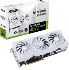 Asus TUF Gaming GeForce RTX 4070 Ti SUPER OC White 16GB GDDR6X (TUF-RTX4070TIS-O16G-WHITE-GAMING)