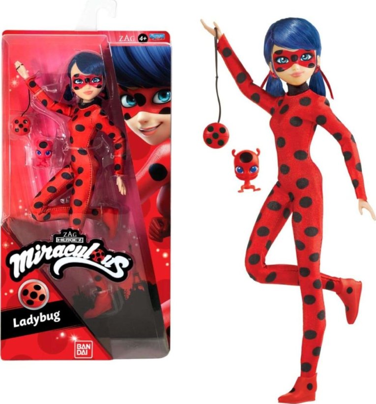 Bandai Bábika Miraculous Biedronka Dámybug + Príslušenstvo