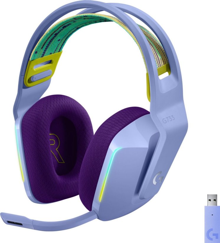 Logitech G733 Lightspeed Fioletowe (981-000890)