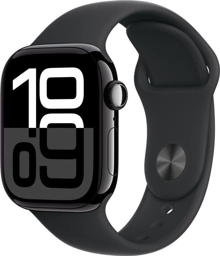 Apple Watch 10 GPS + Cellular 42mm Jet Black Alu Sport M/L Čierny  (MWX73ET-A)