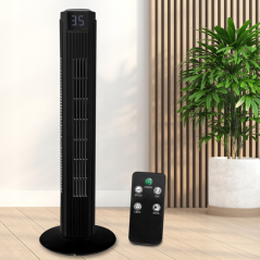 Vežový ventilátorLTC PS 82 cm 50 W, LCD, diaľkové ovládanie