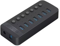 Orico Aktywny hub 7xUSB-A 5Gbps BC 1.2 24W Čierny