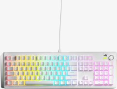 Glorious GMMK 3 100 % Custom Gaming-Tastatur - Pre-Built, ANSI (US), Fox Switches, weiß