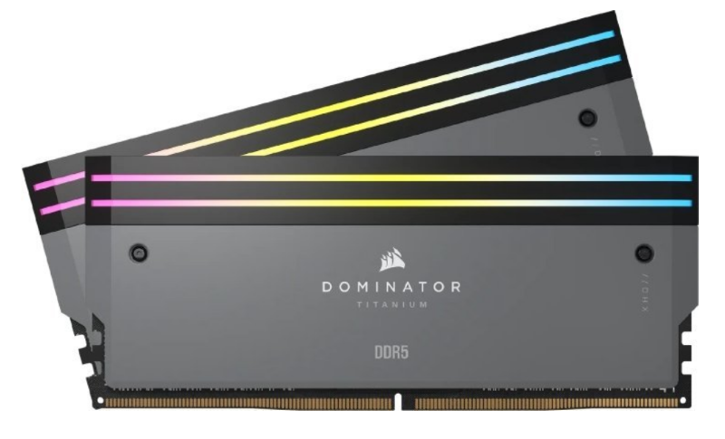Corsair Dominator Titanium RGB, DDR5, 64 GB, 6000MHz, CL30 (CMP64GX5M2B6000Z30)