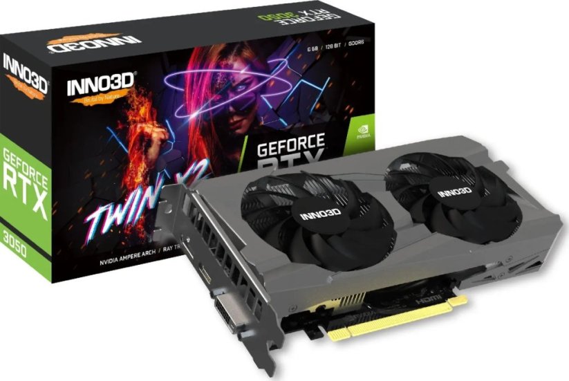 Inno3D GeForce RTX 3050 Twin X2 6GB GDDR6 (N30502-06D6-1711VA60)