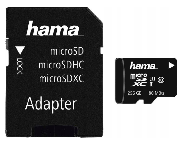 Karta Hama C10 SDXC 256 GB Class 10 UHS-I s adaptorom SD