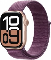 Apple Watch 10 GPS + Cellular 42mm Rose Gold Alu Sport Loop fialovy