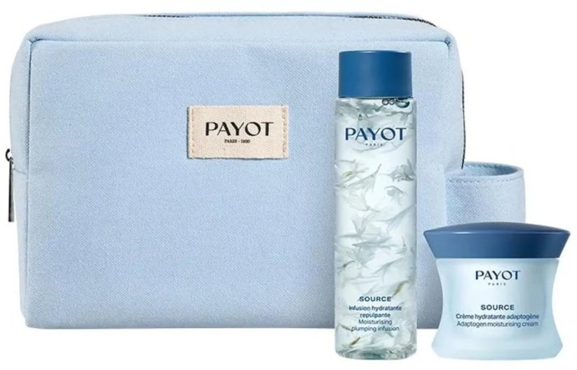 Payot Set : Source Adaptogen, Hydrating 48H, Cream, For Face, 50 ml + Source, Moisturizing, Essence Lotion, For Face, 125 ml For Women