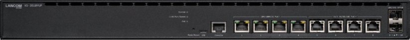 LANCOM Systems LANCOM XS-3510YUP Managed L3-Lite multi-gigabit PoE++ access switch 4x 1GE PoE+ 802.3at 4x 10GE PoE++ 802.3bt type 4 2x 25G SFP28