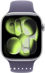 Apple Watch 11 GPS 46mm Silver Alu Sport Band M/L Fialový (MEVA4ZR/A)