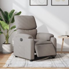 vidaXL vidaXL elektrickýfotel rozkładany, farba taupe, obity tkaniną