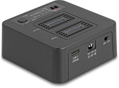 Delock USB 20 Gbps stacja dokująca Pre 2 x M.2 NVMe PCIe SSD z funkcją klonowania i usuwania