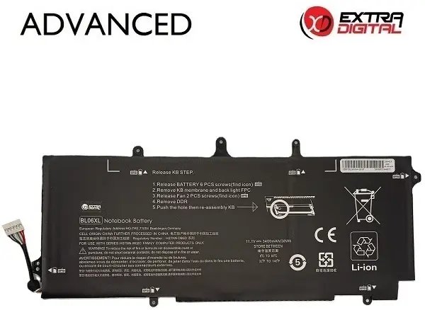 PNY Do Notebooka HP BL06XL, 3400mAh, Extra Digital Advanced (NB462612)
